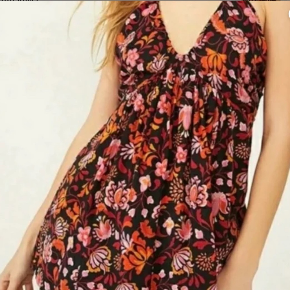 Free People Pixie Printed Tunic in Dark Combo sz XS NWT $108R